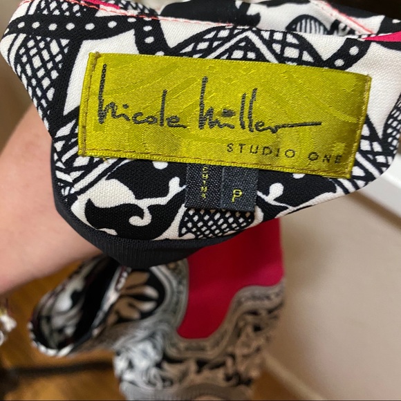 Nicole Miller StudioOne HotPinkPaisley Shift Dress - Picture 10 of 11